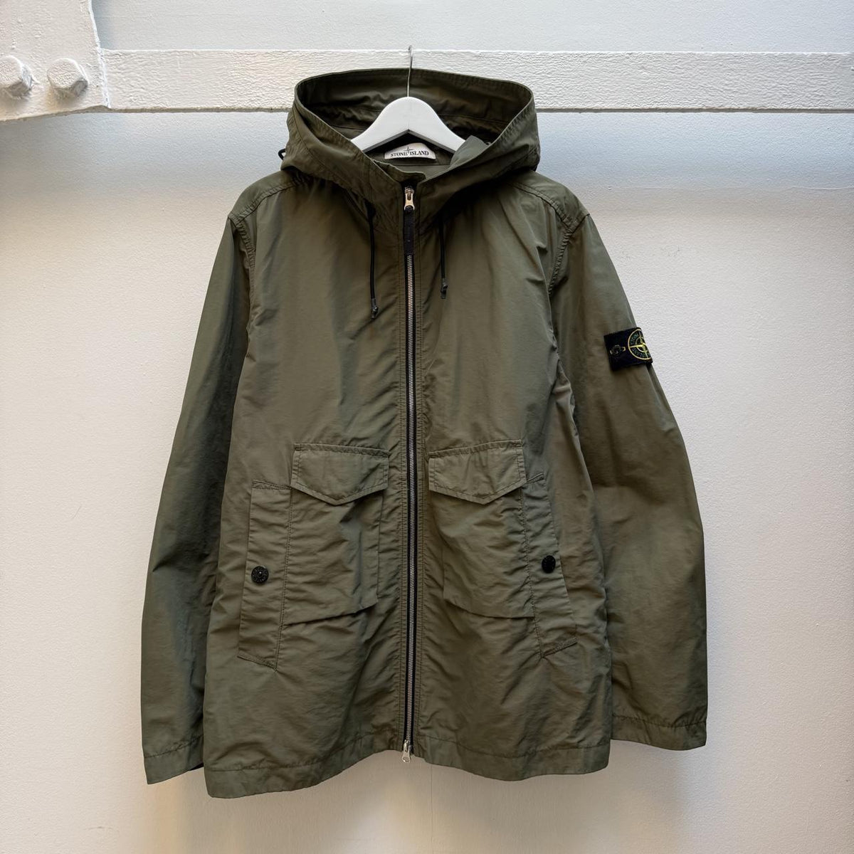 Stone Island Micro Reps Hooded Parka Jacket (L)