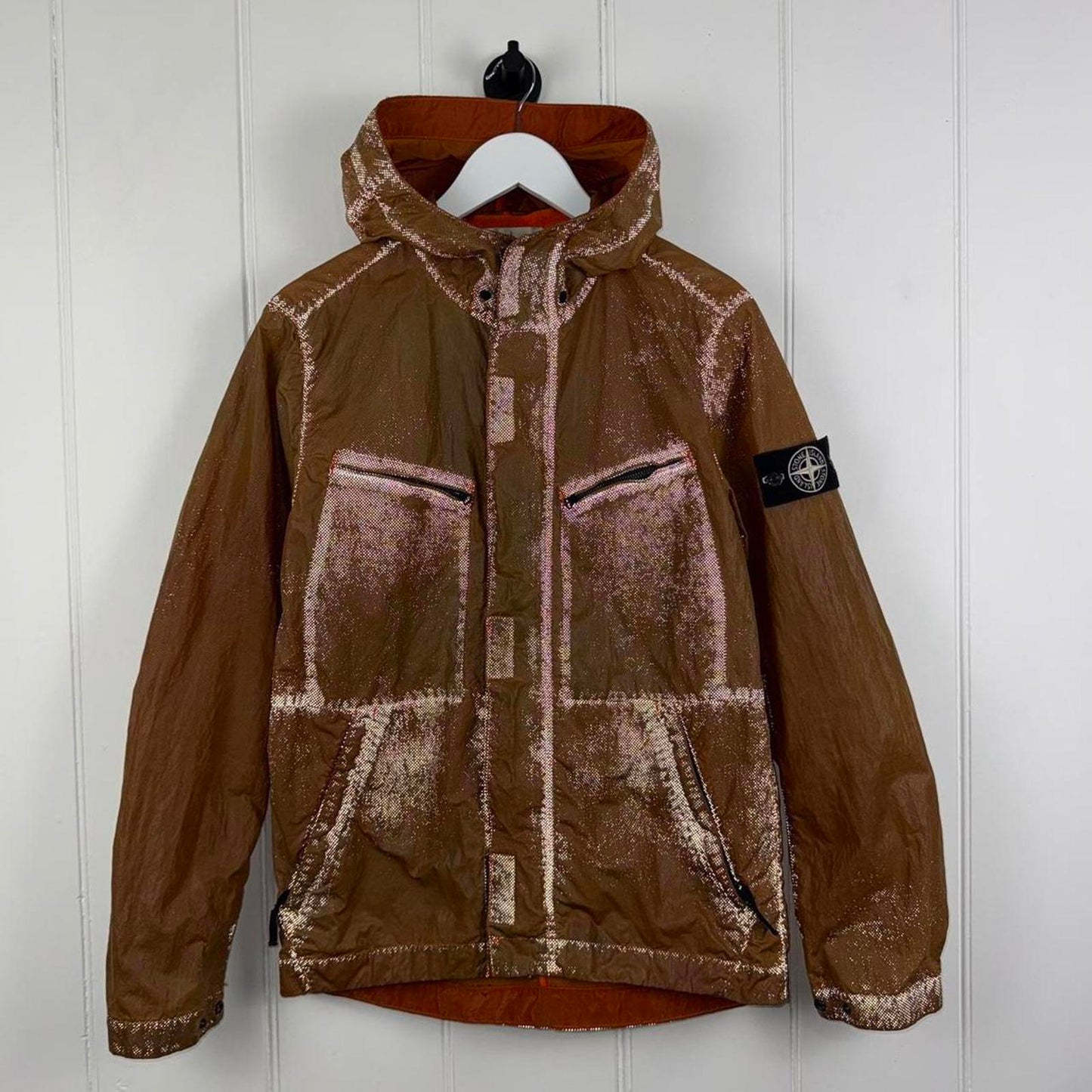 Stone Island Garment Dyed Pixel Reflective Jacket (S)