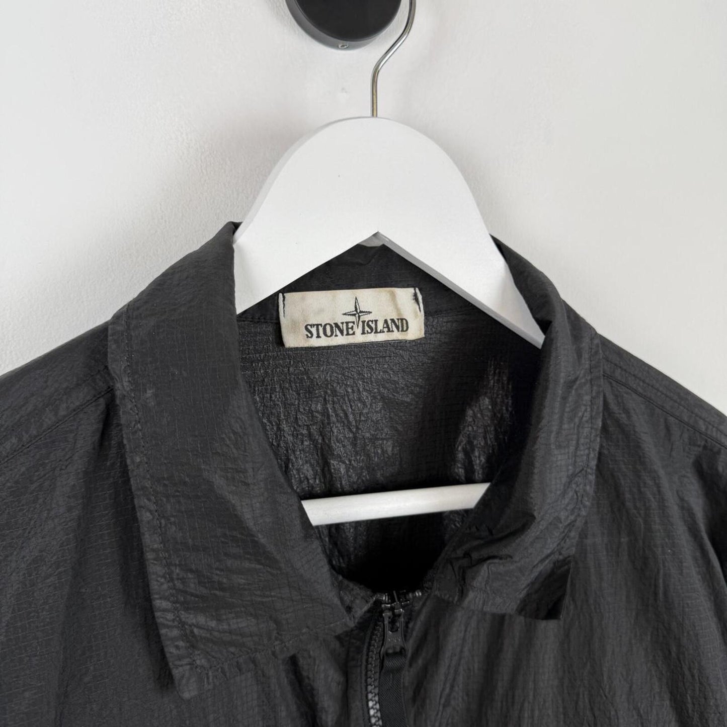Stone Island Nylon Ripstop Overshirt Black (XL)