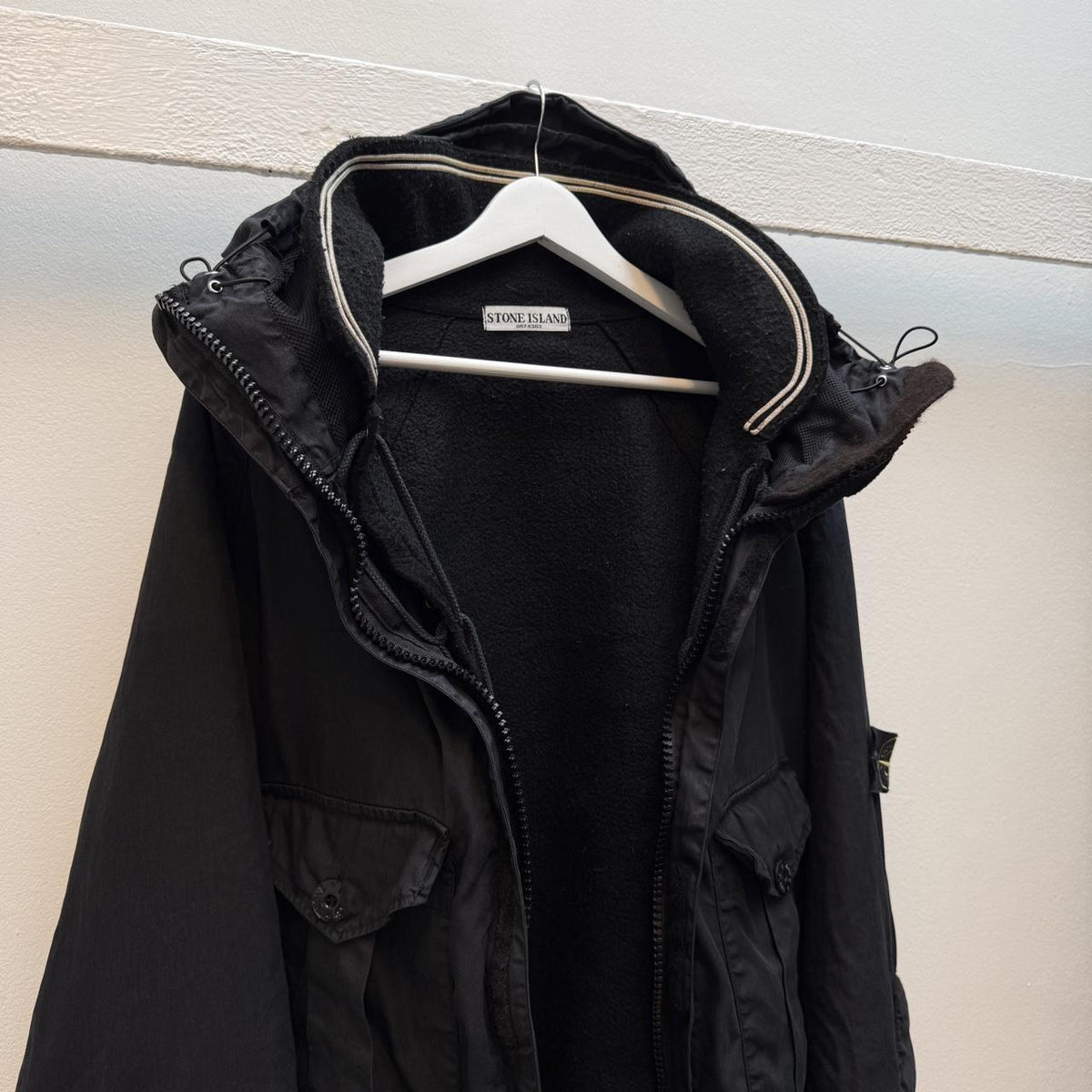 Vintage Stone Island Lino Flax Dutch Rope Jacket – Black (XL)