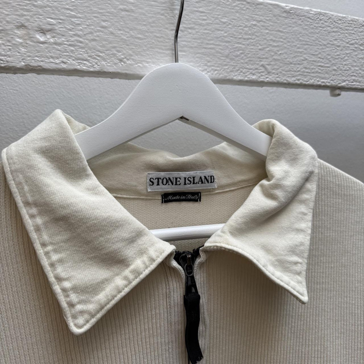 Early 00’s Stone Island Ribbed Zip Jumper (XL)