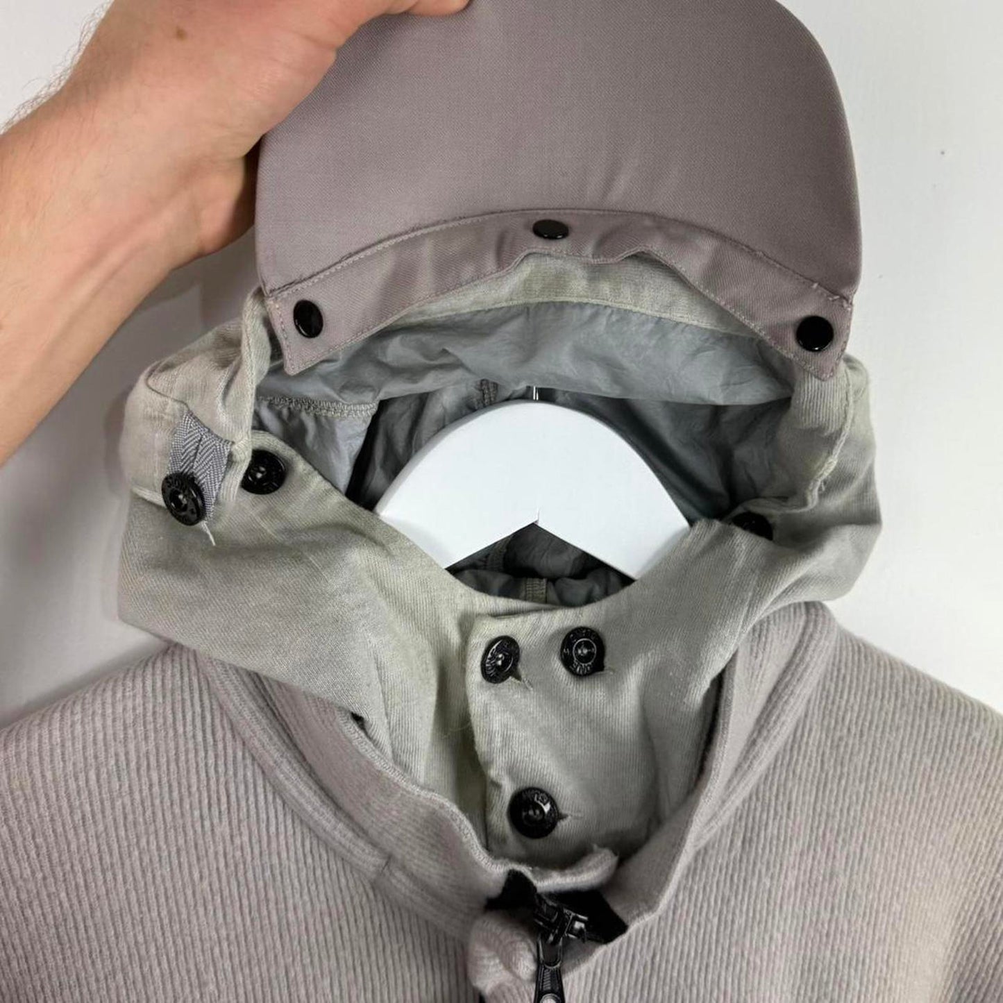 Early 00s Stone Island Wool Blend Hoodie (XL)