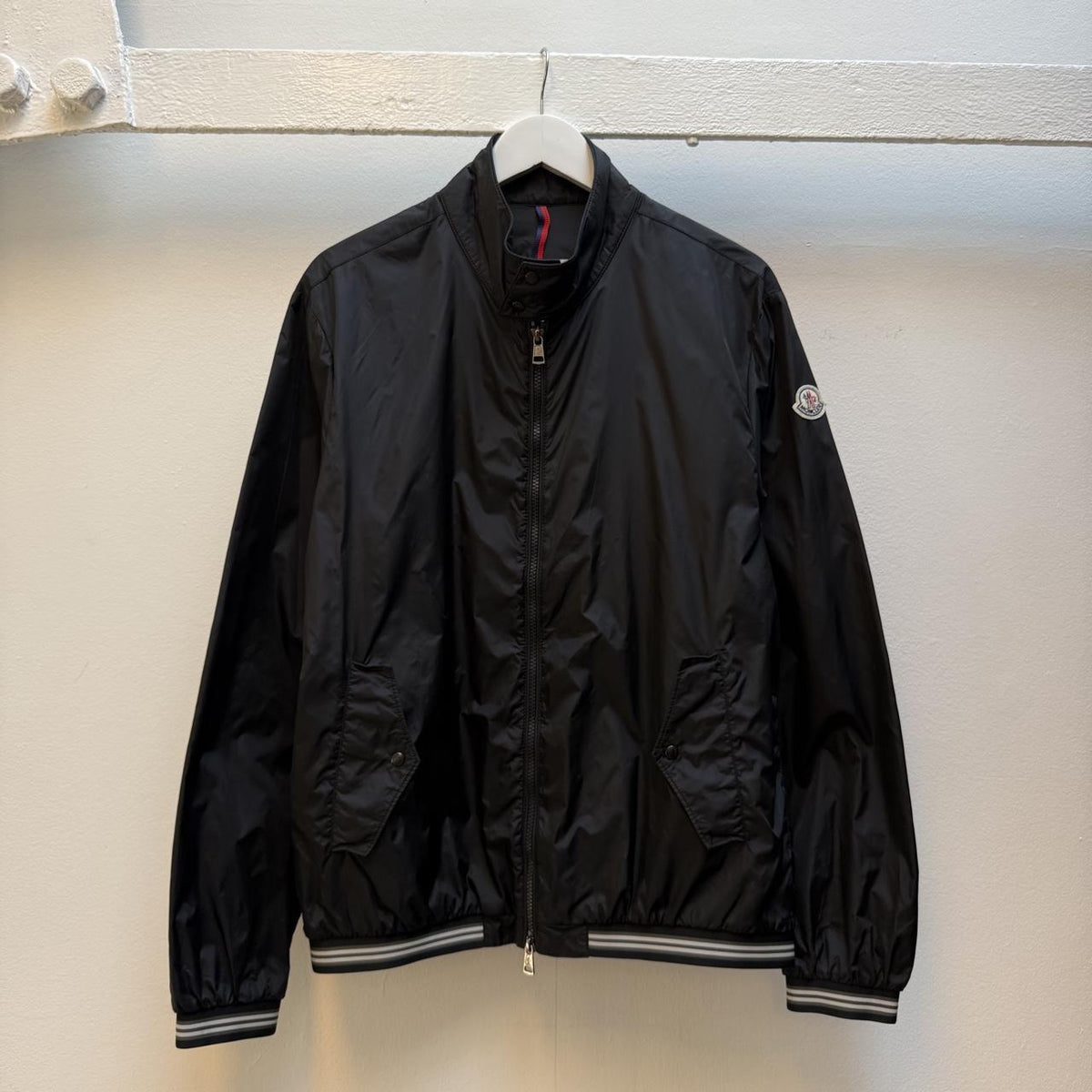 Moncler Lamy Lightweight Nylon Bomber Jacket (L)