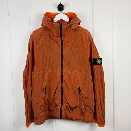 Stone Island Nylon Metal Hooded Jacket Orange (XXL)