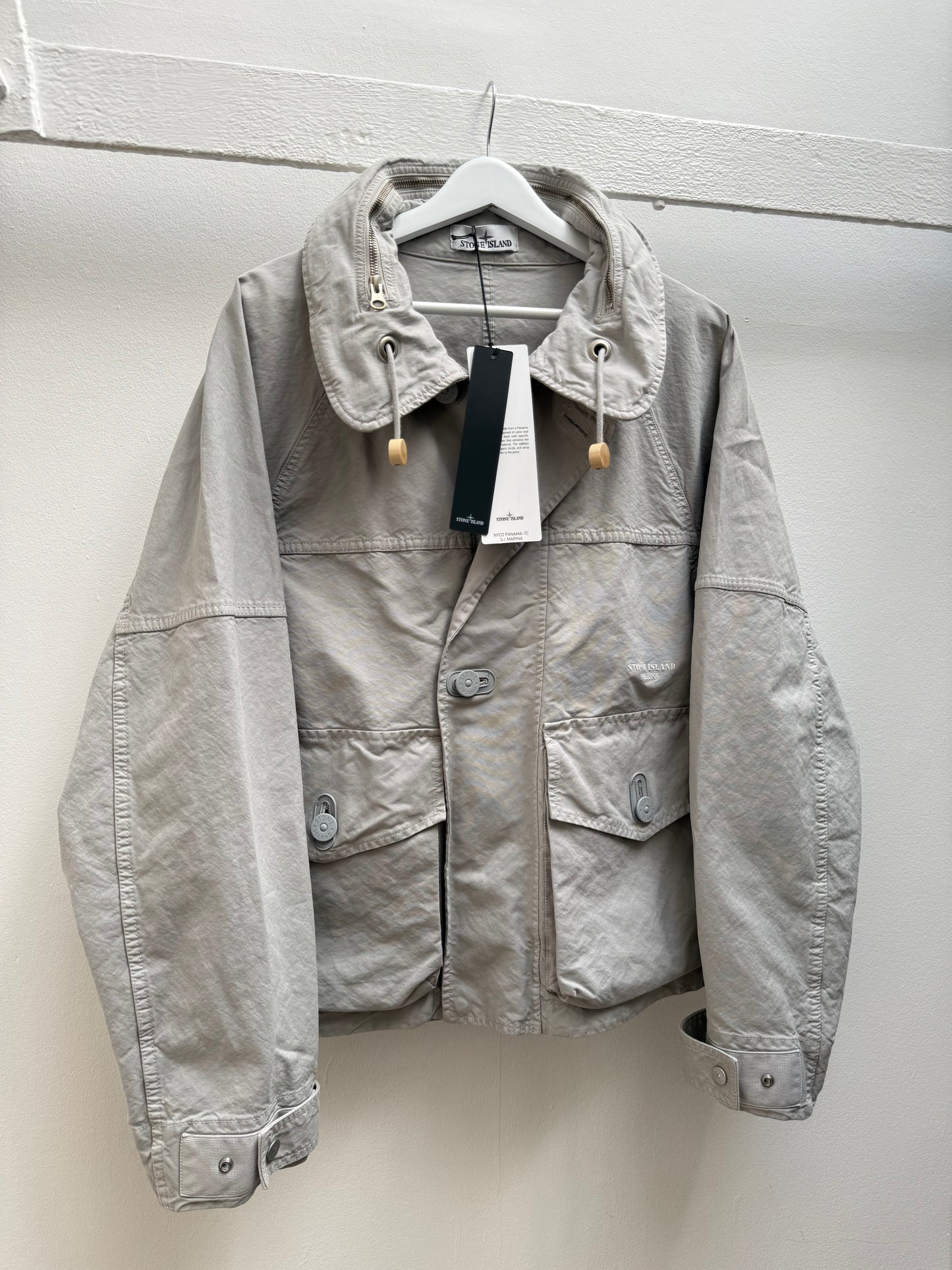 BNWT Stone Island SS26 Nyco Panama Marina Sail Jacket (L)