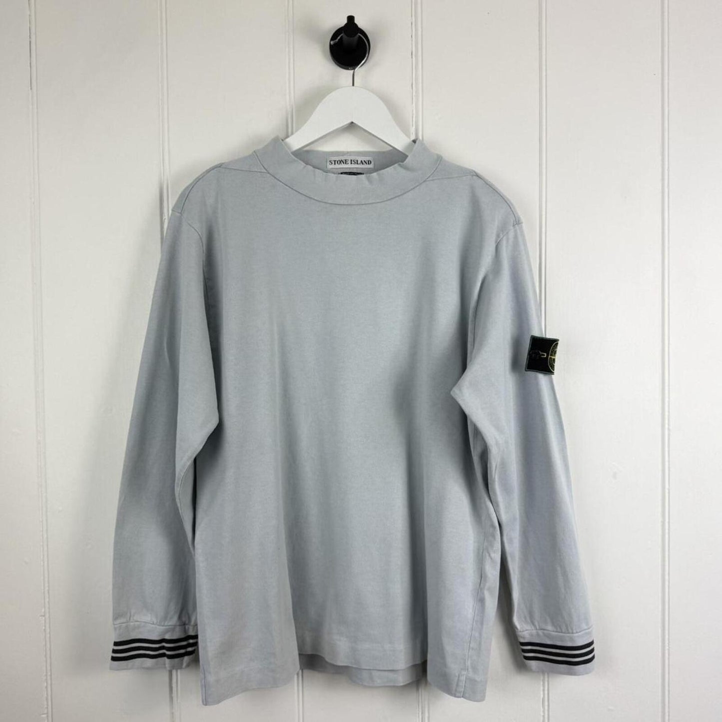 1996 Stone Island Mock Neck Long Sleeve T-Shirt (S)