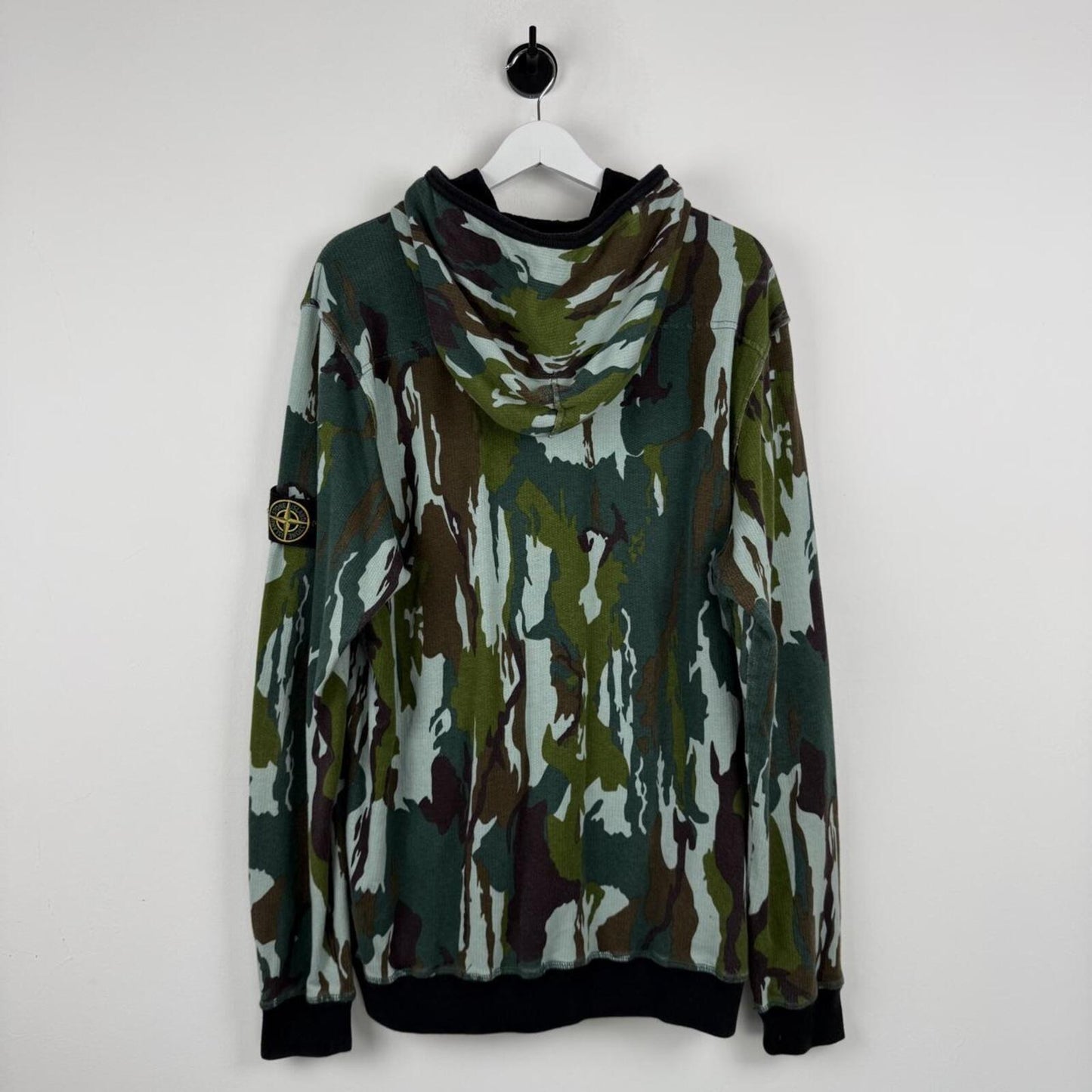 Stone Island Flowing Camo Zip Hoodie (3XL)