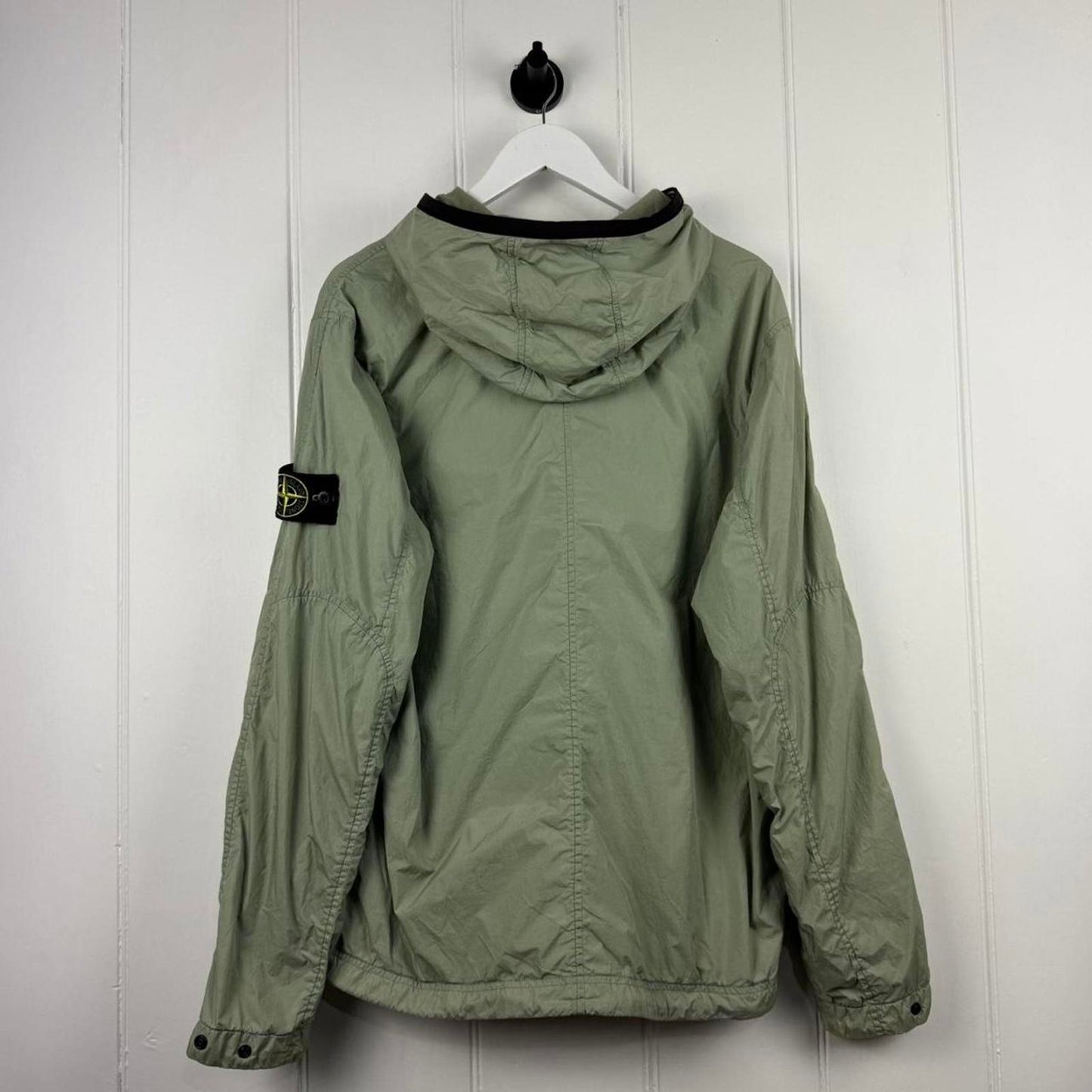 Stone Island Garment Dyed Crinkle Reps NY Hooded Jacket (L)