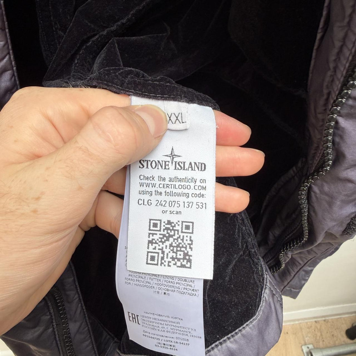Stone Island Lamy Flock Parka Jacket (XXL)