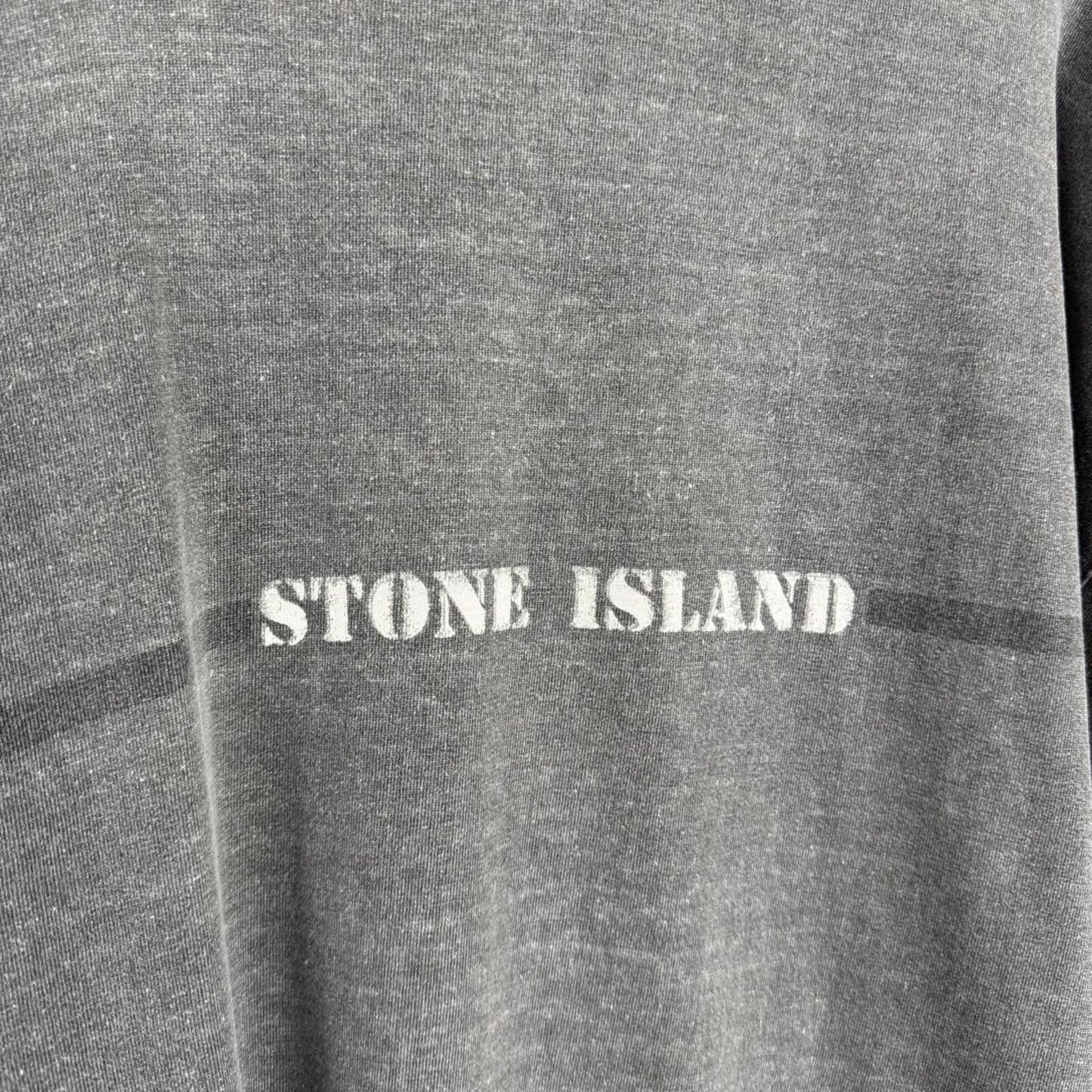 Stone Island Vintage Faded Logo T-Shirt Grey (XXL)