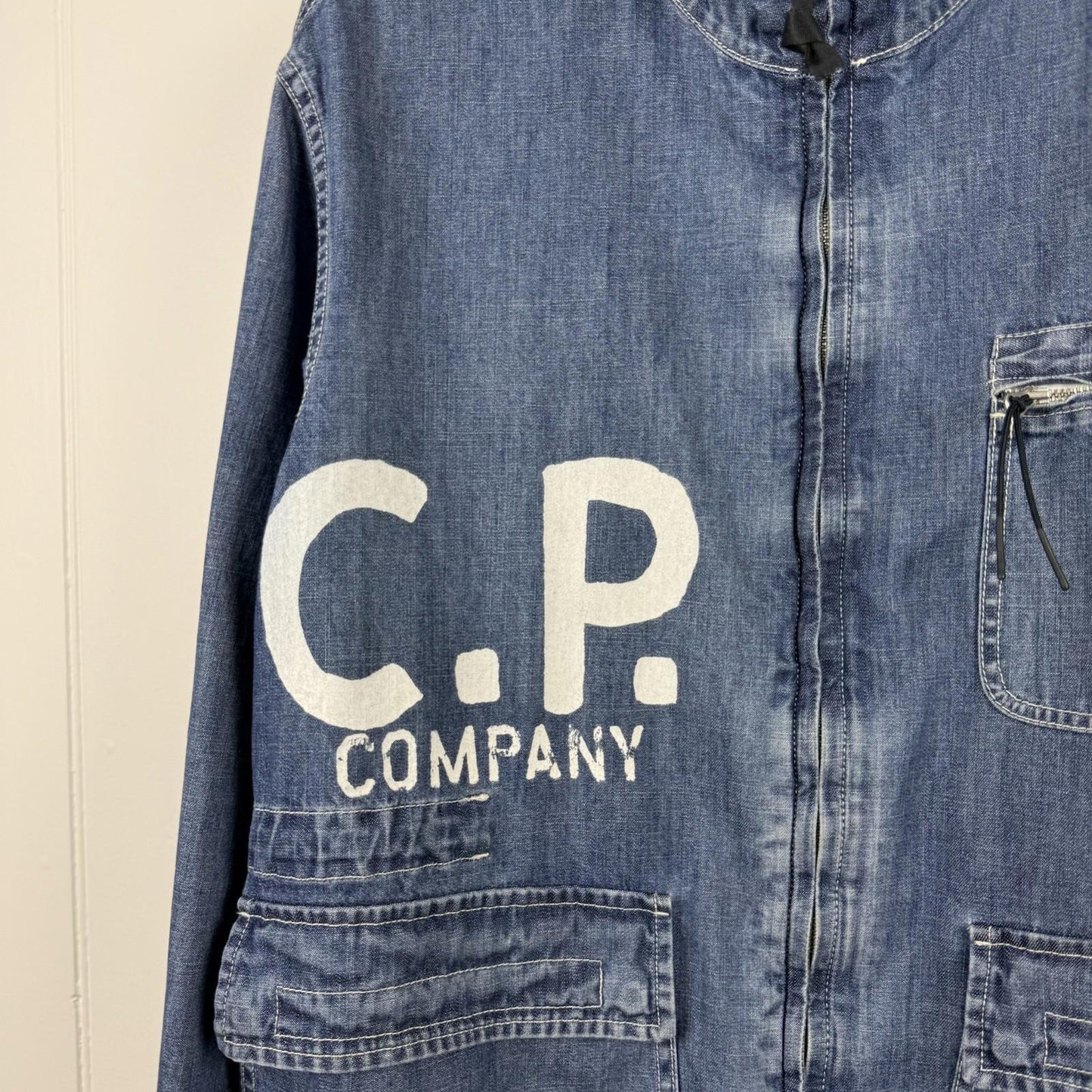 C.P. Company BLU Watro Treated Indigo Jacket (M)
