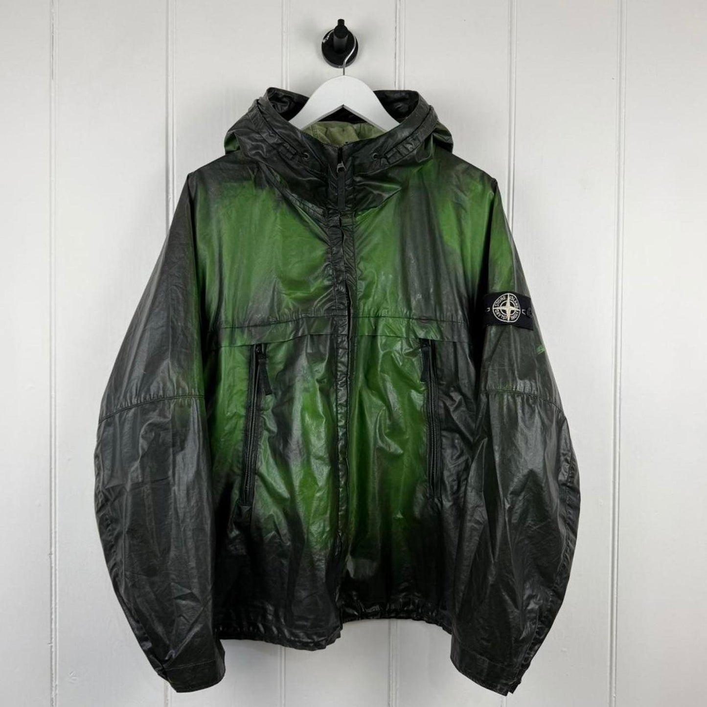 Stone Island Heat Reactive Jacket Black/Green (XL)