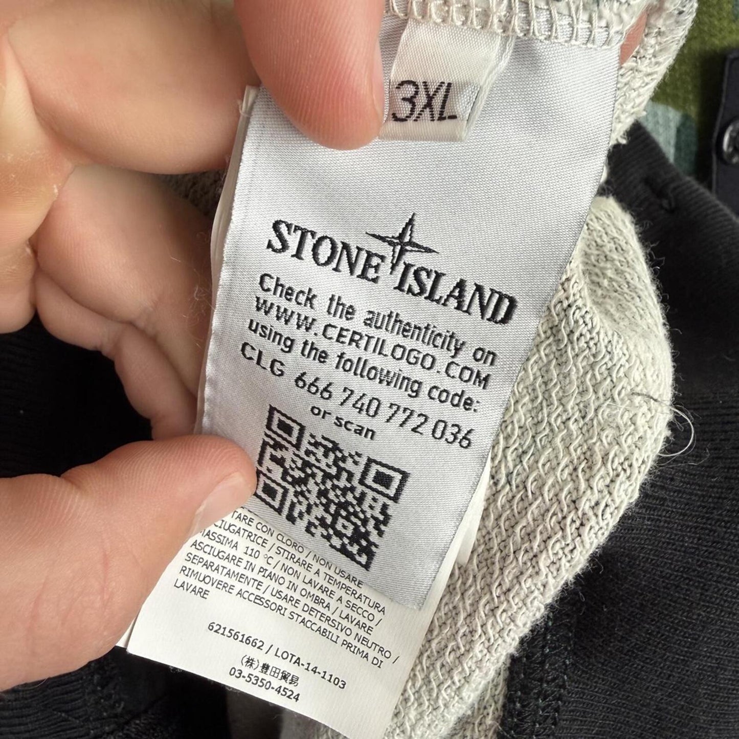 Stone Island Flowing Camo Zip Hoodie (3XL)