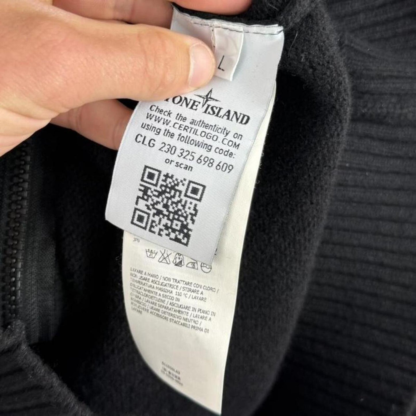 Stone Island Button Neck Knit Jumper (M)