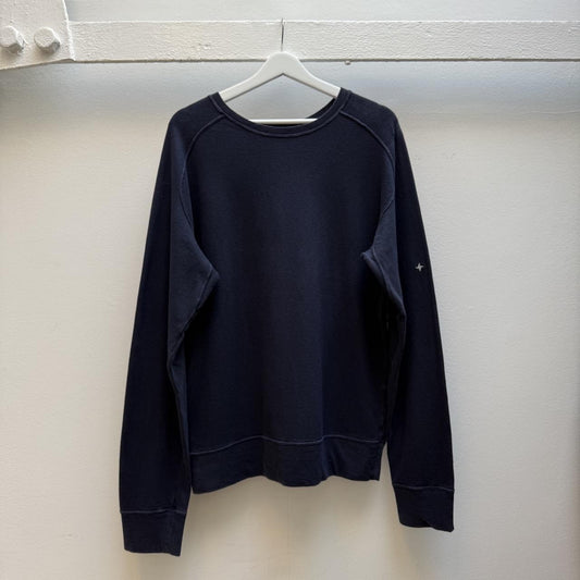 Stone Island Denims Early 2000s Sweatshirt – Navy Blue (L)