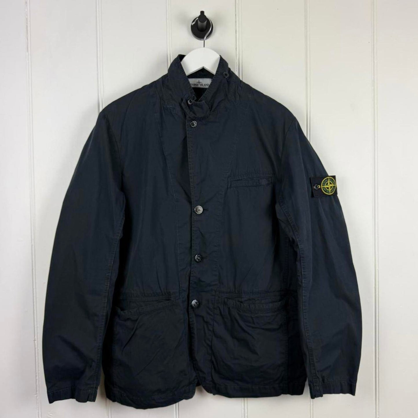 Stone Island Tela Smerigliata Jacket Navy/Black (L)