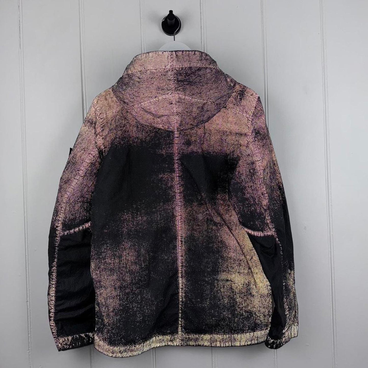 Stone Island Garment Dyed Pixel Reflective Jacket – Grey/Black (M)