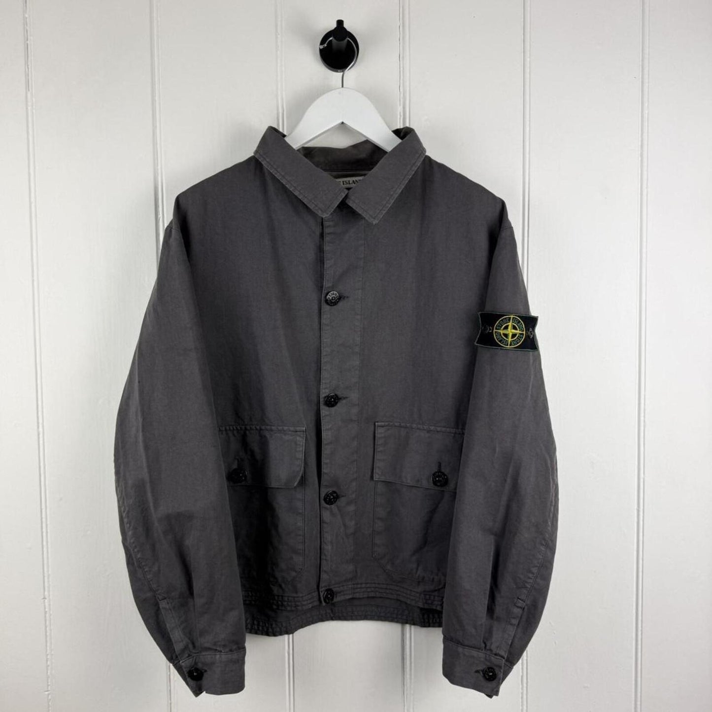 Stone Island Late 90s Cropped Jacket Grey (M)