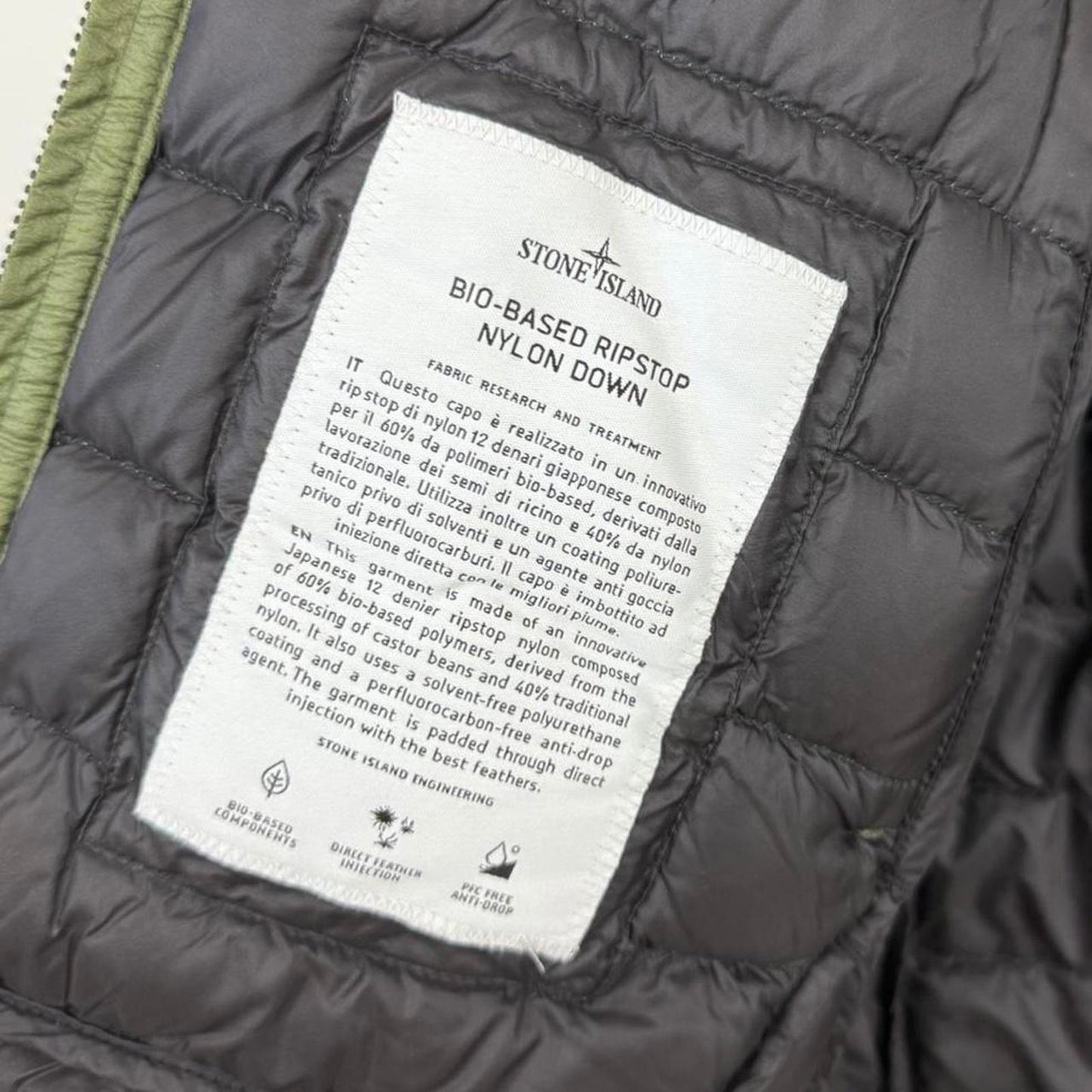 Stone Island Bio-Based Ripstop Nylon Down Jacket (M)