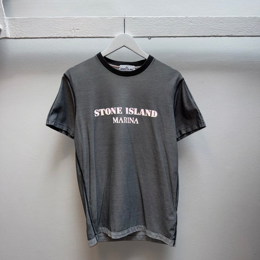 2016 Stone Island Marina Reflective Logo T-Shirt
