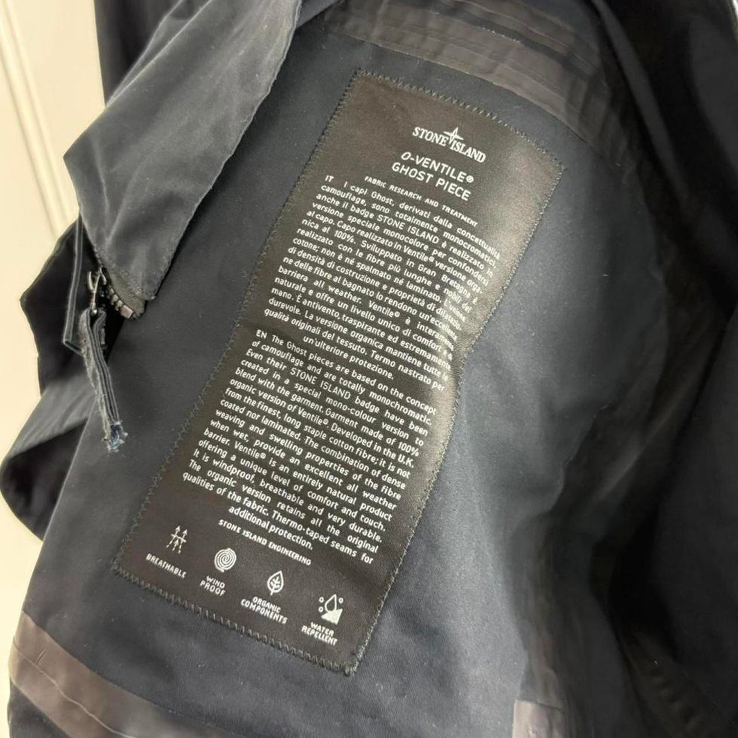 Stone Island O-Ventile Ghost Piece Anorak / Smock (L)