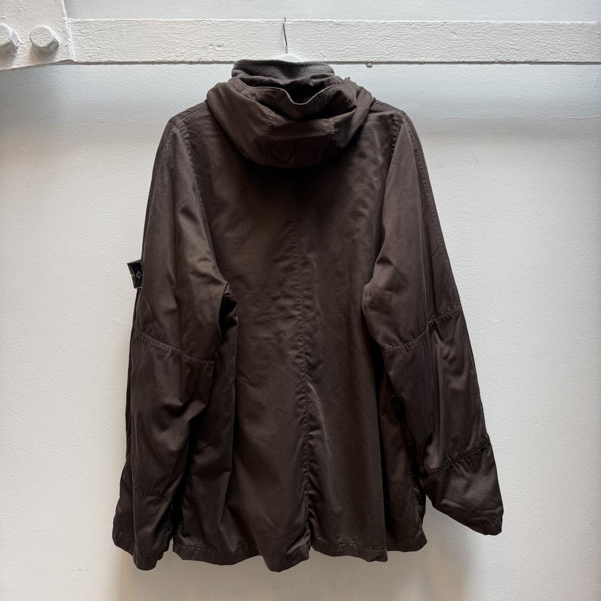 1990s Stone Island Raso Gommato Dutch Rope Jacket – Brown (XL)