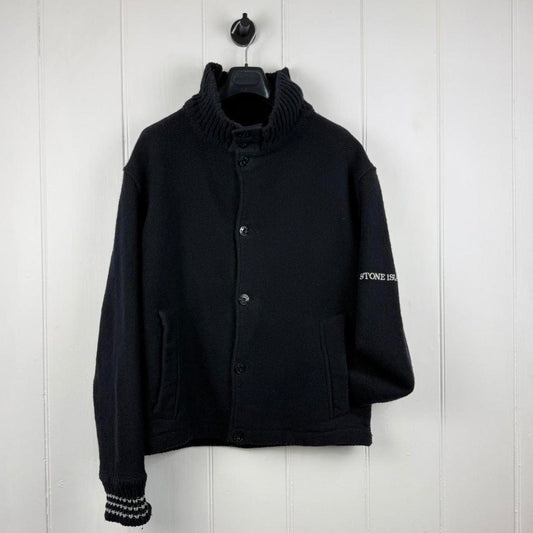 Stone Island 2000s Wool Knit Jacket (L)