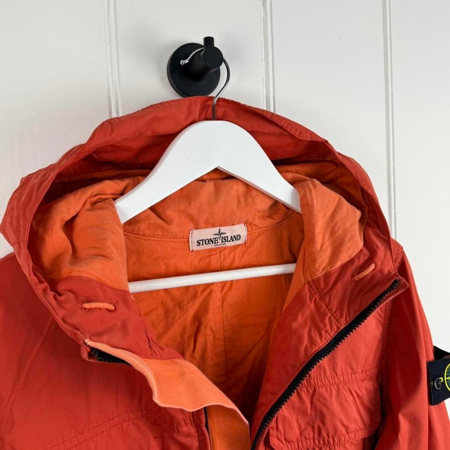 Stone Island David Light OVD Hooded Jacket Orange (M)