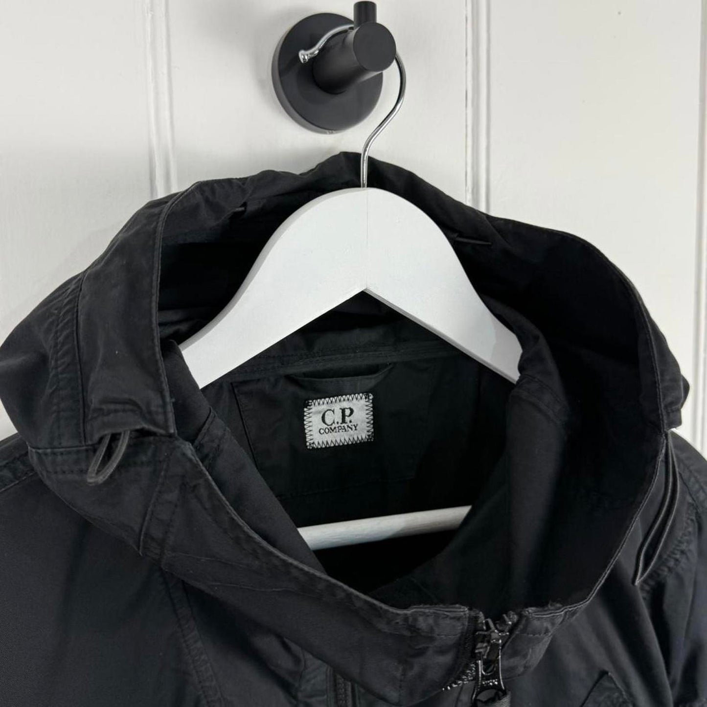 CP Company Canvas Zip Jacket Black (L)