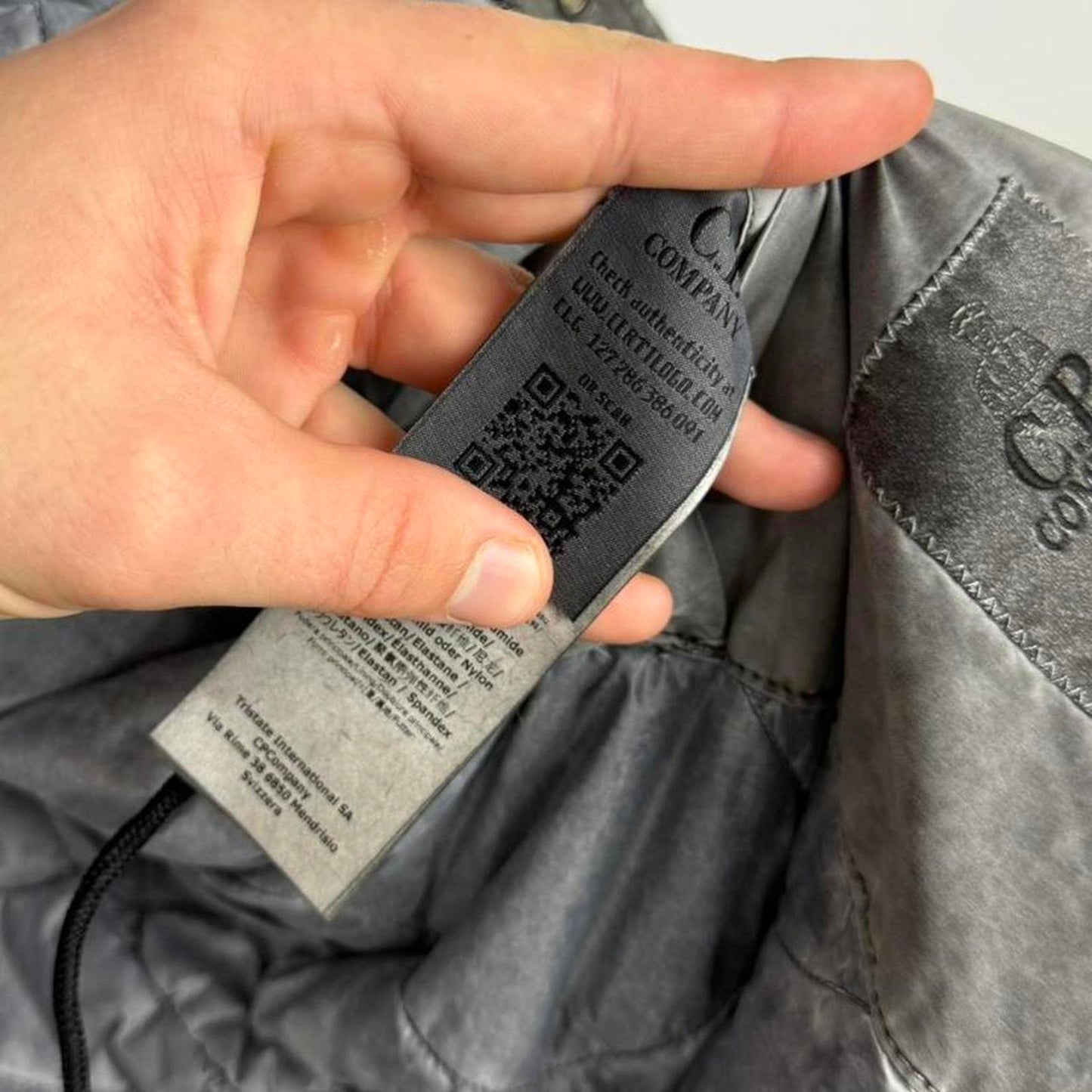 C.P. Company MBS Quilted Jacket Grey (L)