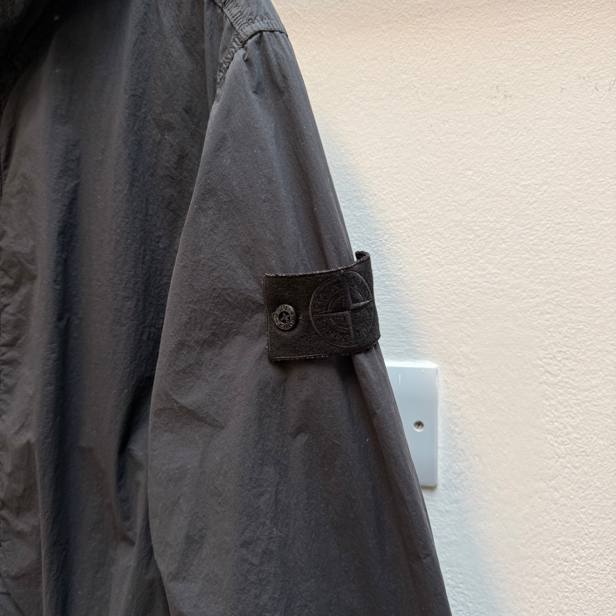 Stone Island Ghost Piece Nylon Smerigliato Parka Jacket – Black