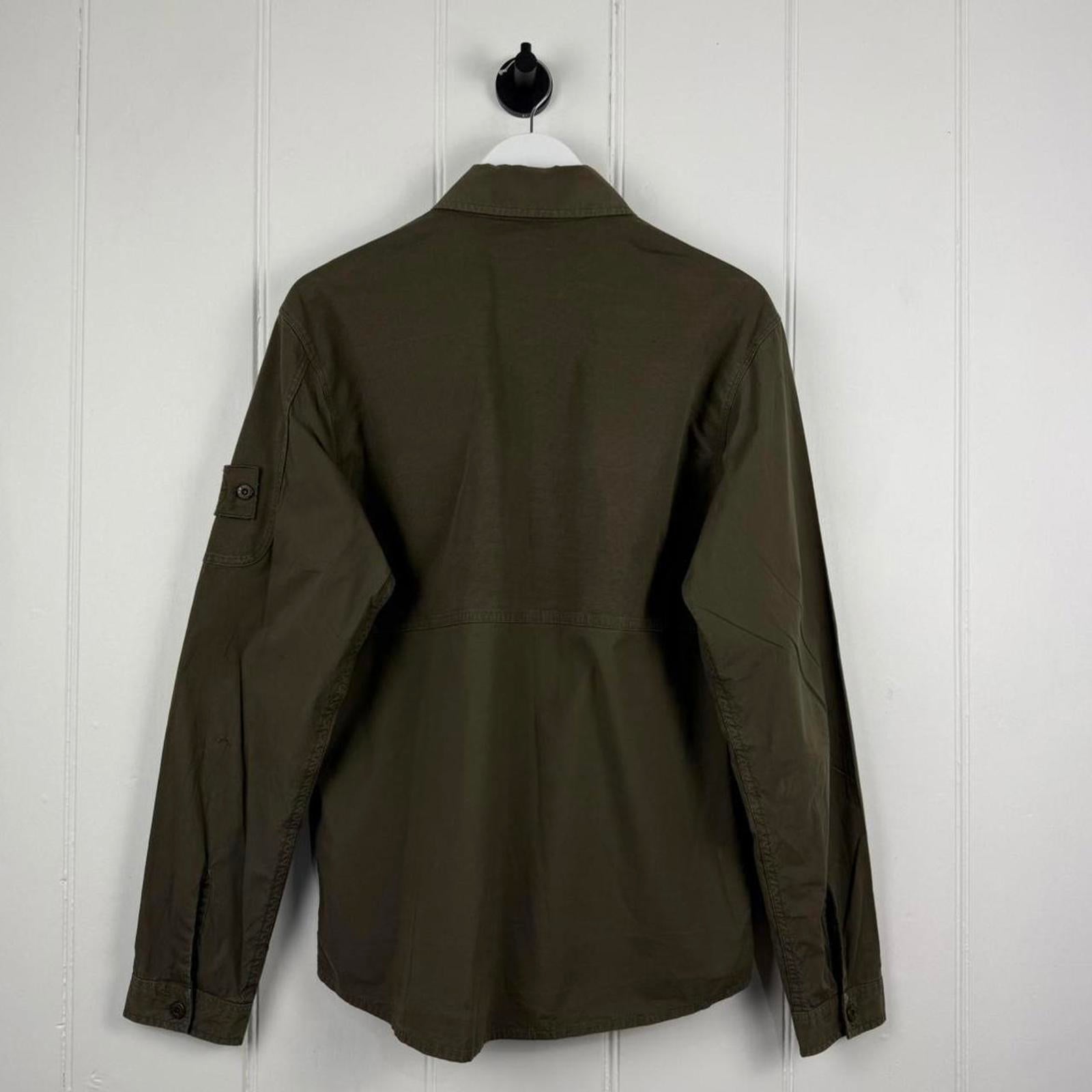 Stone Island Ghost Piece Overshirt Jacket Olive (M) – fordgarmz