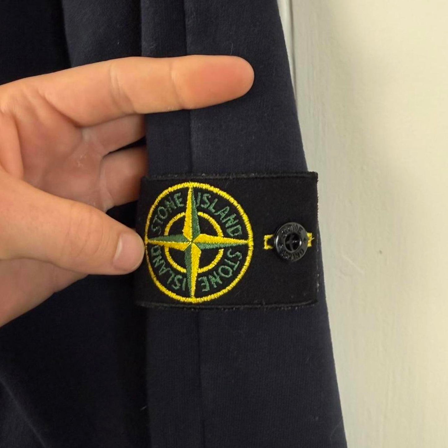 Stone Island Zip-Up Sweatshirt Navy (XXL)