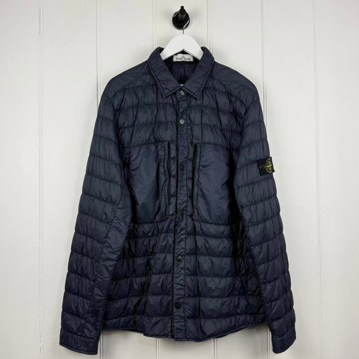 Stone Island Garment Dyed Micro Yarn Down Overshirt (XXL)