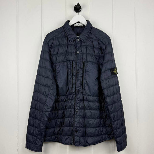 Stone Island Garment Dyed Micro Yarn Down Overshirt (XXL)