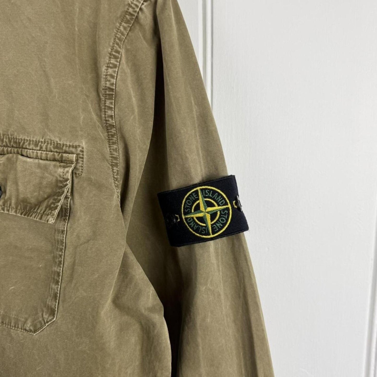 Stone Island Zip Overshirt Khaki / Olive (L)