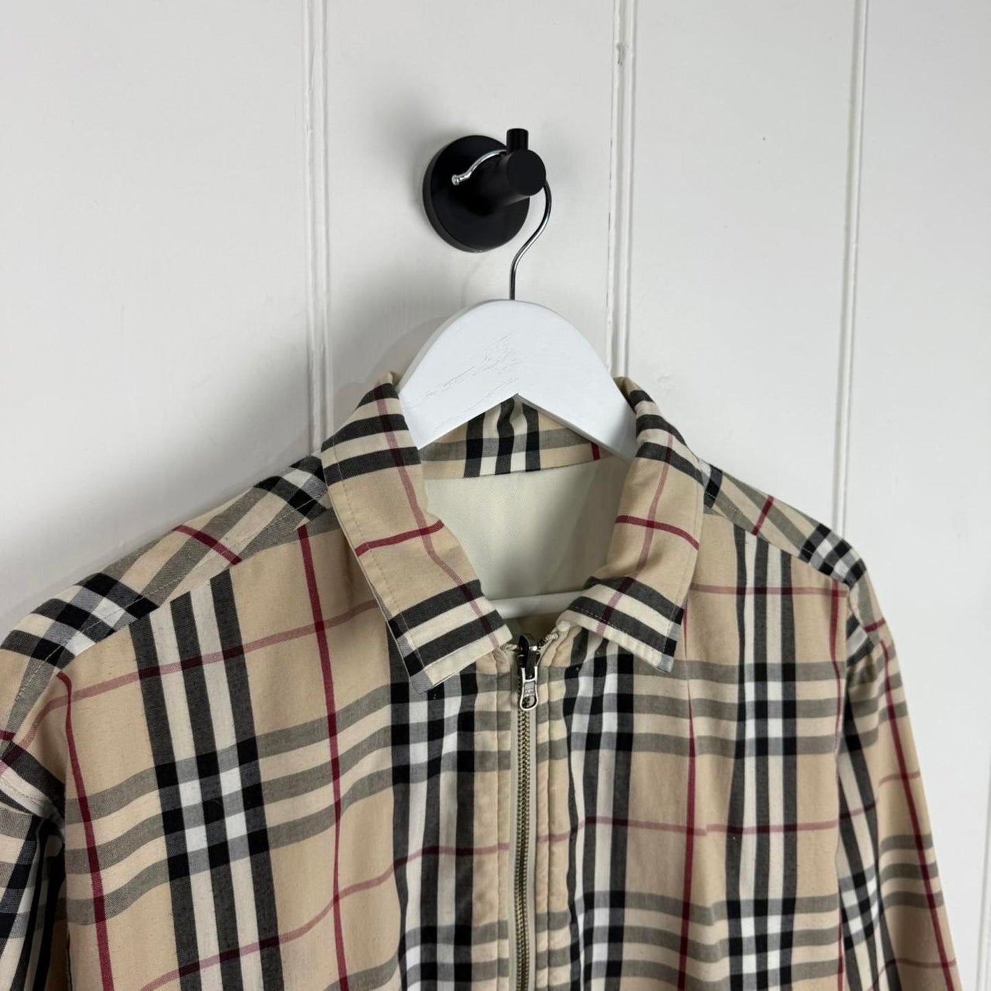 Vintage Burberry Reversible Check Harrington (M/L)