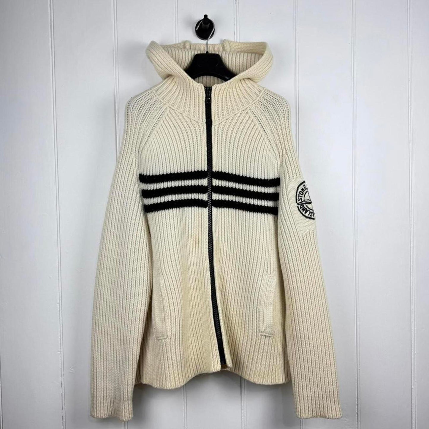 Stone Island Early 2000s Knit Zip Jumper (XL)
