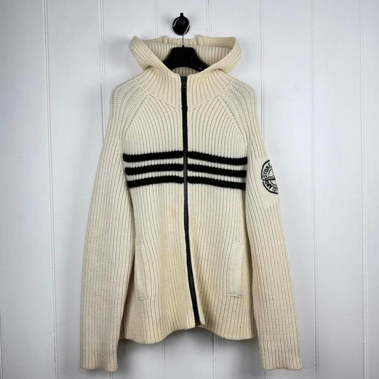Stone Island Early 2000s Knit Zip Jumper (XL)