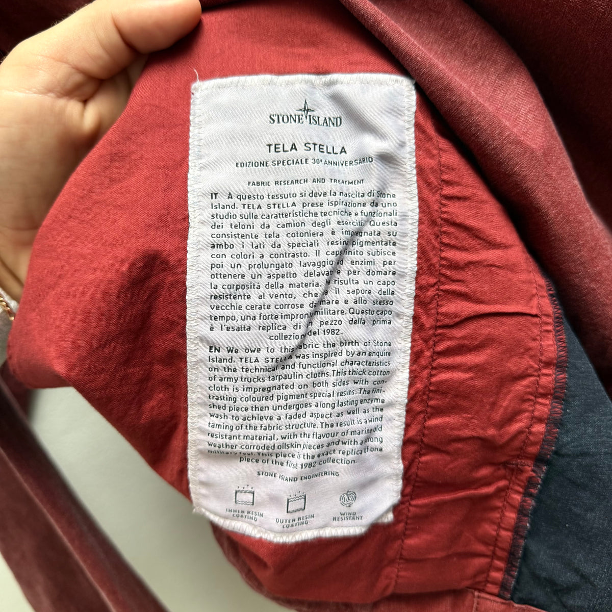 Stone Island 30th Anniversary Tela Stella Smock Jacket (XXL)