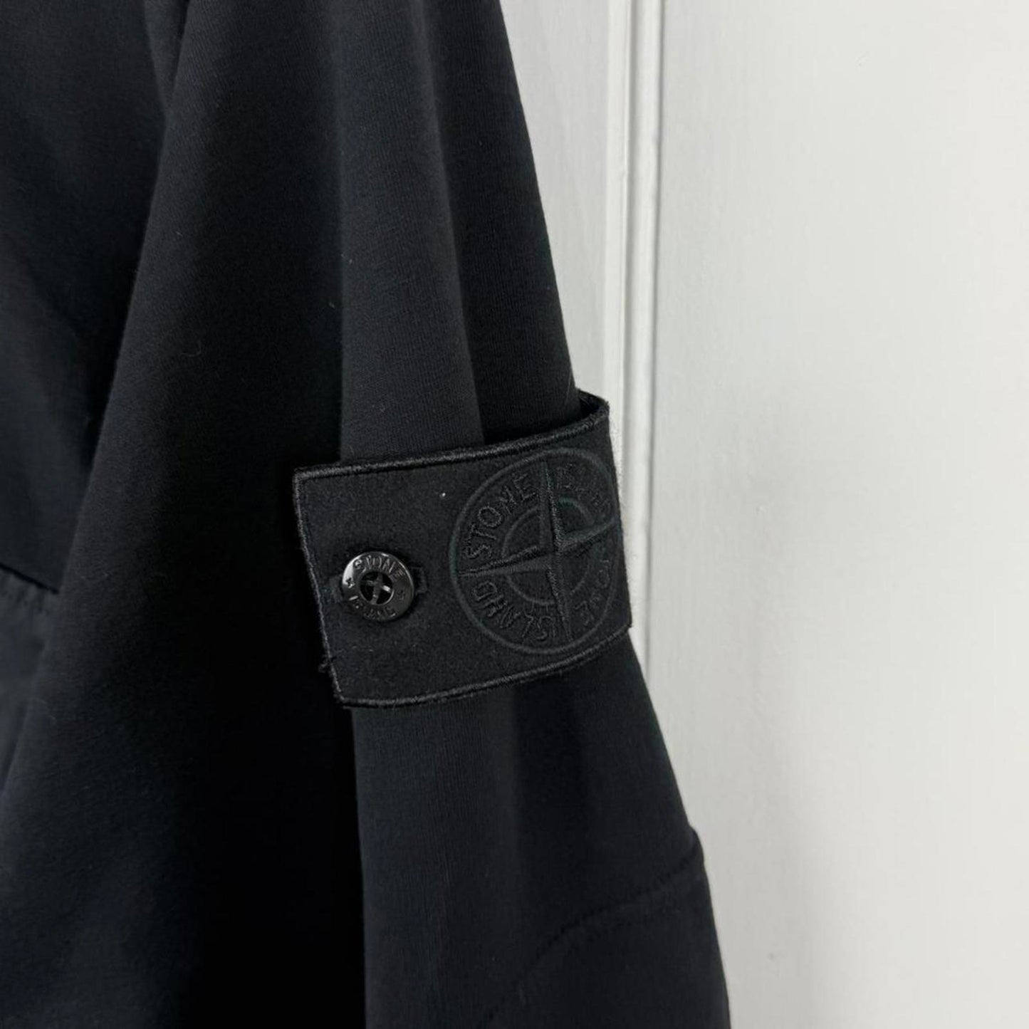 Stone Island Ghost Quarter Zip Pullover Hoodie Black (XL)
