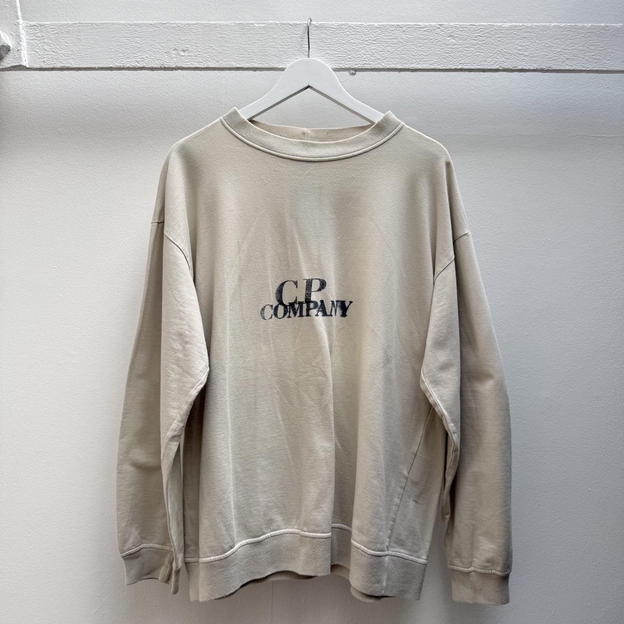 1996 CP Company Logo Sweatshirt in Cream (XL)