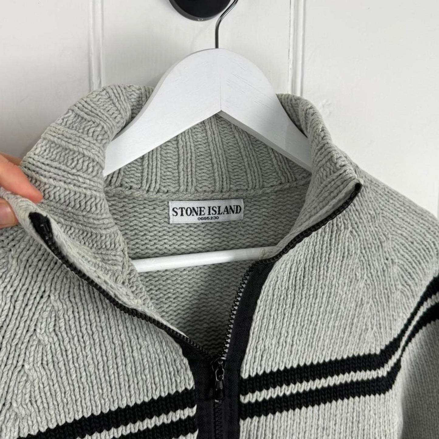 Stone Island Zip Neck Knit (S/M)