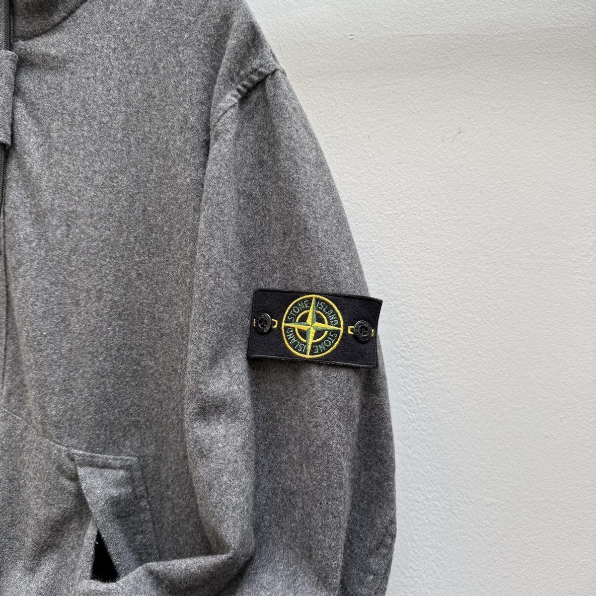 Stone Island Melange Wool Poly Jacket (L)