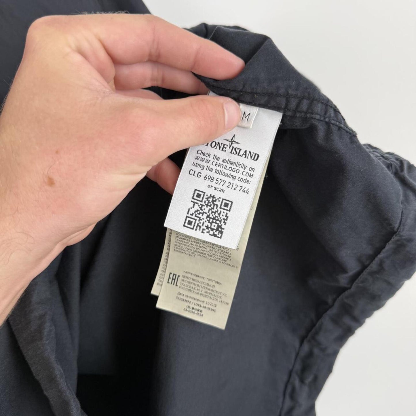 Stone Island Ghost Piece Smock Jacket Black (M)