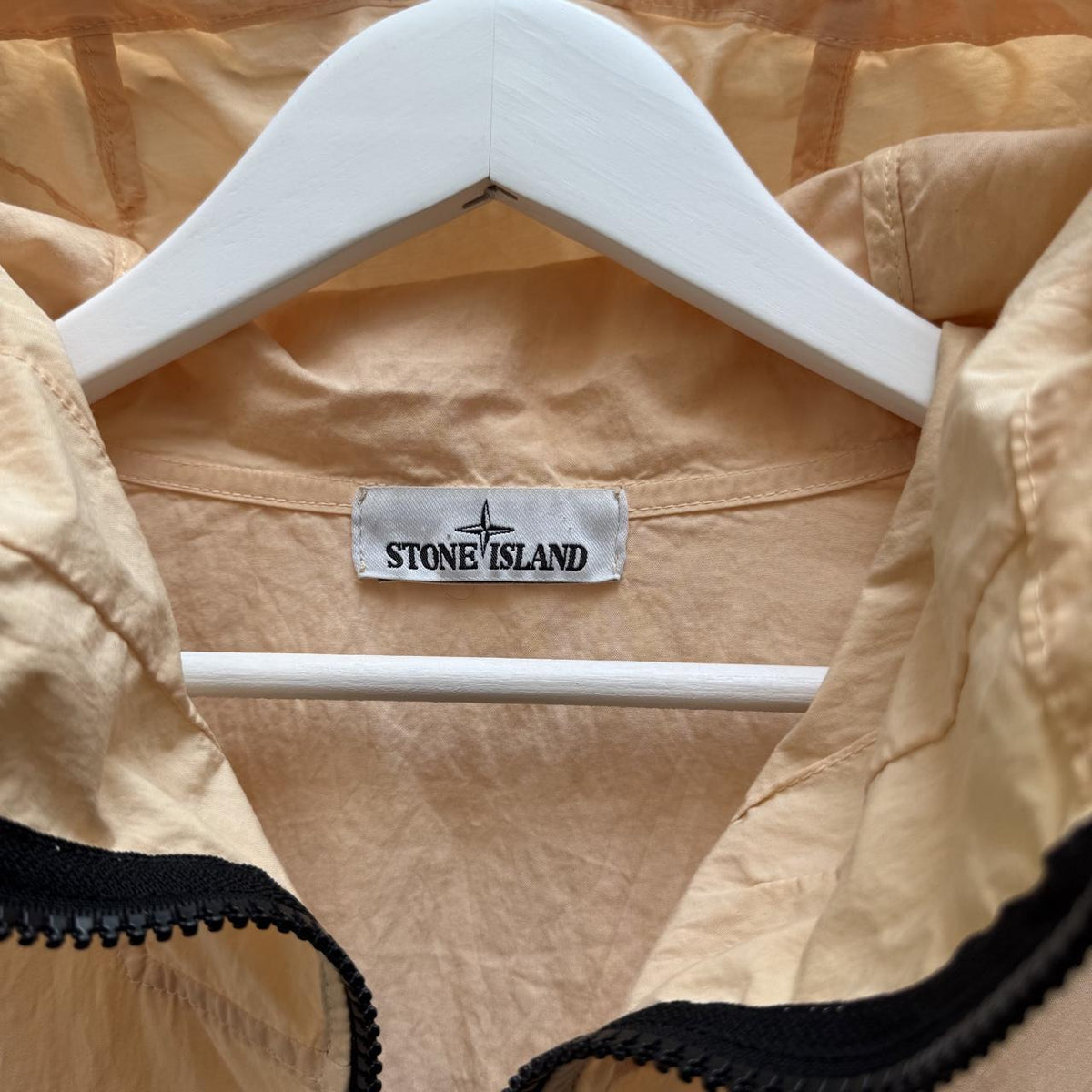 Stone Island 50 Fili Folded Marina Print Jacket – Peach (M)