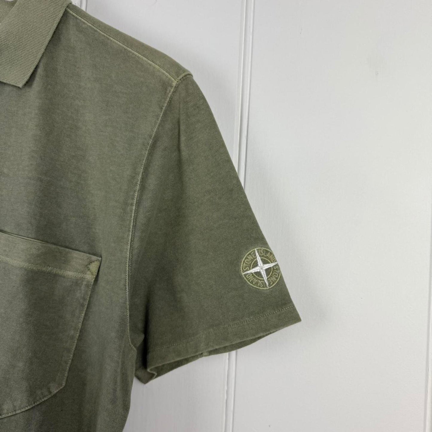 Stone Island Garment Dyed Polo Shirt (L)