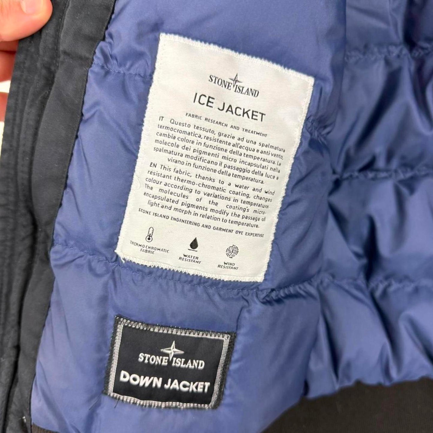 Stone Island Ice Jacket Navy Thermochromatic (S)