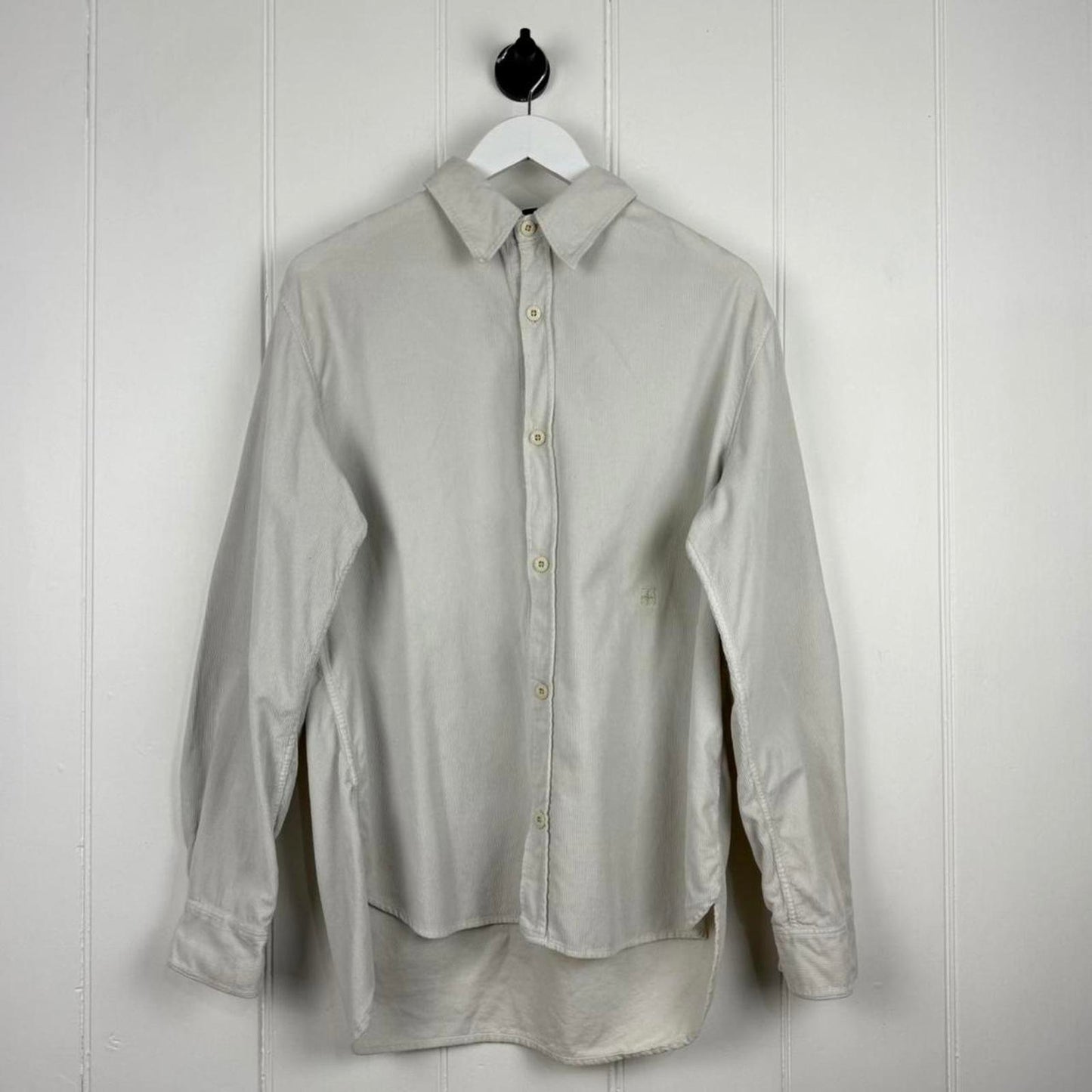 Stone Island Thin Cord Shirt – Light Grey Corduroy (L)