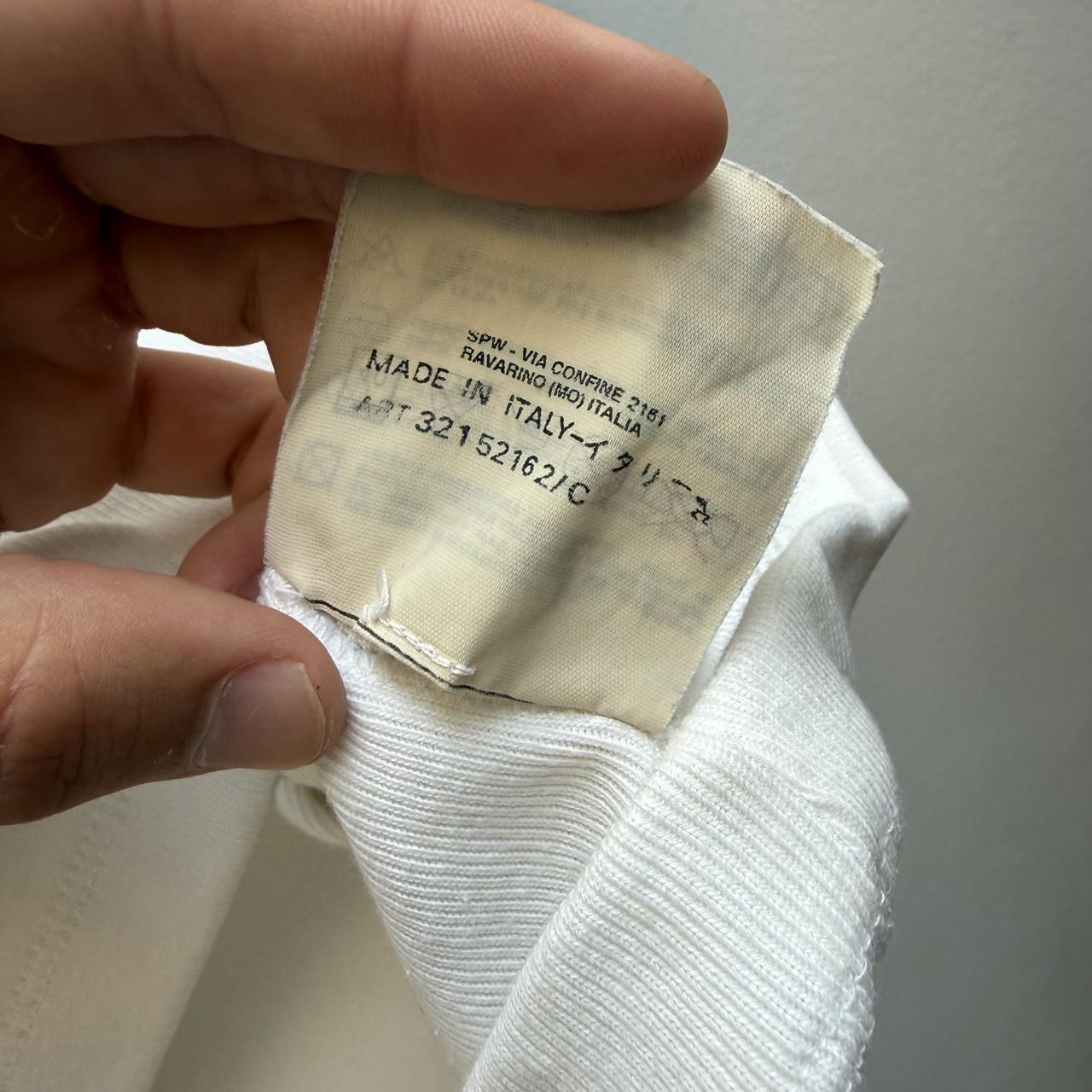 Early 00’s Stone Island Ribbed Cotton Logo T-shirt (L)